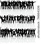 dancing silhouettes   large...