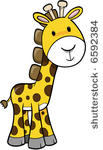 safari giraffe vector...