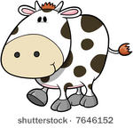 cute cow vector illustration