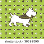 vector dog graphic