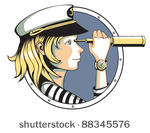 sailor girl with spyglass
