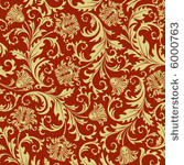 retro floral background. vector ...