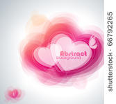 abstract hearts. vector...