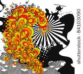 urban sound. abstract party...