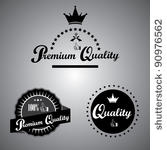 premium quality label black...