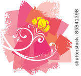flower. vector background.