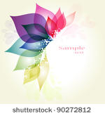 colorful  floral abstract...
