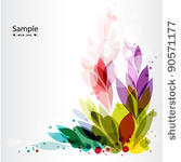 colorful abstract flora...