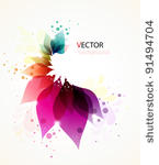 colorful floral abstract...