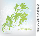 abstract floral design. vector...