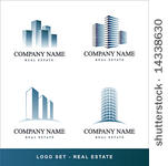 logo vector set real estate...
