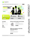business template web site.