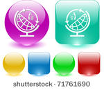 globe and recycling symbol....