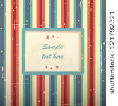 vintage card with rectangular...