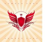 wings  shield and crown