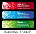 three christmas banners