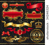 golden royal design element