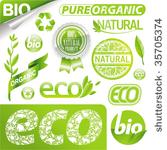 vector collection  eco signs ...