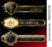 vector ornate decorative golden ...