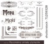 vector decorative ornate design ...