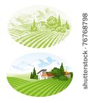 hand drawn vector landscape...