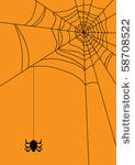 vector illustration of spiders...