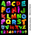 full alphabet with numerals