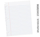 notebook paper ripped from a...