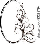 vintage oval frame