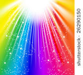 vector   rays of colorful light ...