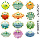 vector labels for various...