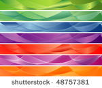 vector blank banners in seven...