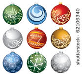 nine vector different christmas ...