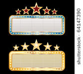 two vector blank billboards
