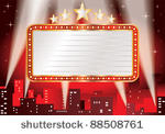 vector blank billboard over hot ...