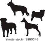 dog silloette