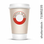 a coffee cup vector...