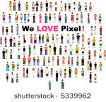 cute pixel people version 2