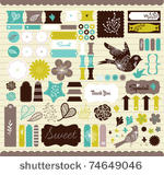girly design elements for...