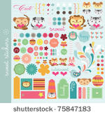 scrapbook elements with a lot...