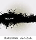 grunge banner with an inky...