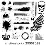 grunge collection line brushes...