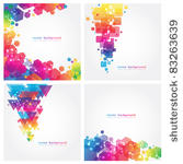 4 abstract colorful background. ...