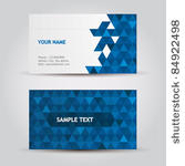 vector business card set
