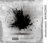 grunge round banner