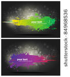 2 grunge black background with...