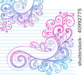 hand drawn sketchy abstract...
