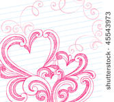hand drawn valentine's day...