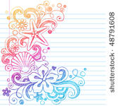 hand drawn tropical hibiscus...