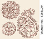 hand drawn henna mehndi tattoo...